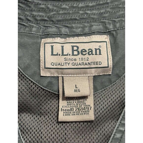 LL Bean Vest Men L Cargo Utility Hunting Fishing Outdoor Vintage Tactical Mesh - Picture 5 of 8